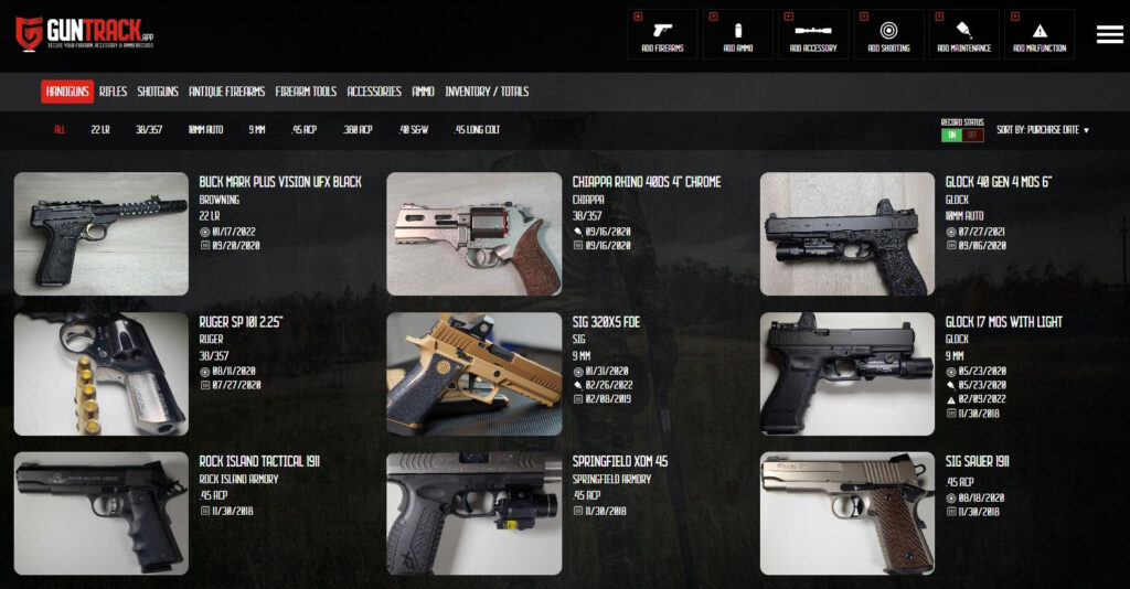gun and ammo inventory software
